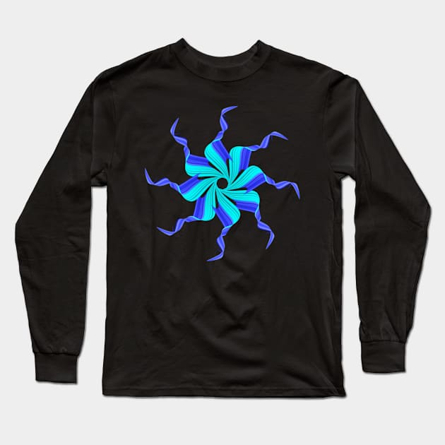 Blue Star Long Sleeve T-Shirt by Meo Design